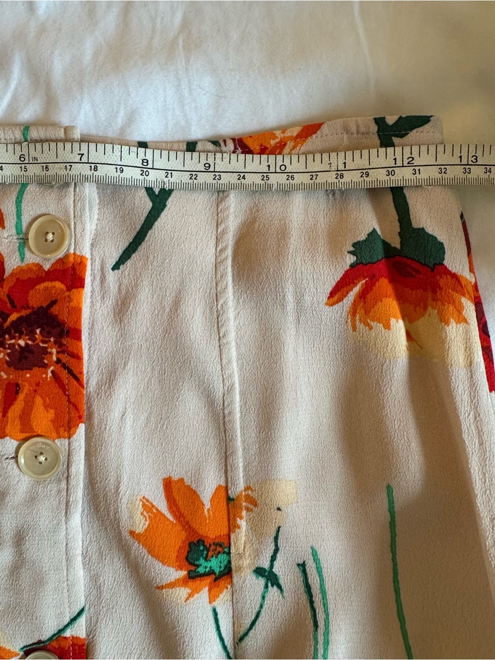 Aritzia Wilfred button-front A-line midi skirt - Picture 7 of 11